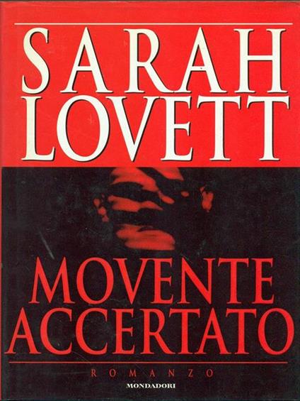 Movente accertato - Sarah Lovett - copertina