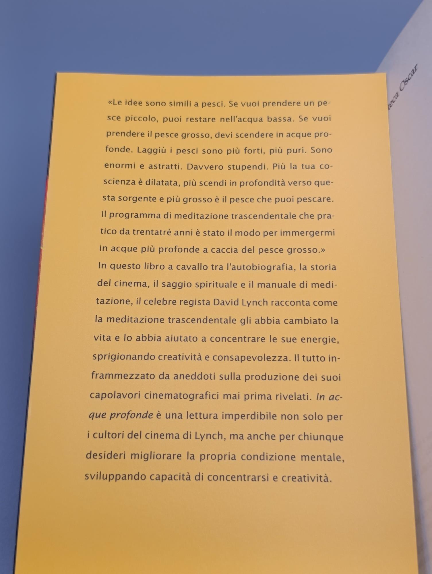 In acque profonde. Meditazione e creatività
