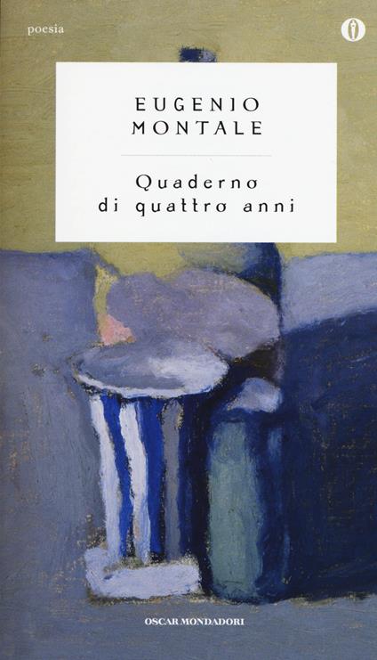 Quaderno di quattro anni - Eugenio Montale - copertina