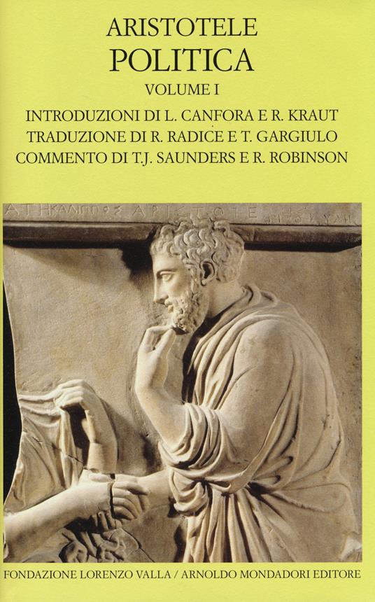 Politica. Testo greco a fronte. Vol. 1: Libri I-IV. - Aristotele - copertina