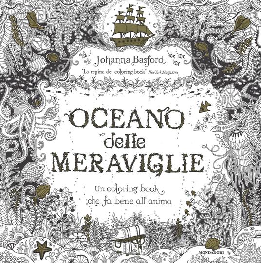 Oceano delle meraviglie - Johanna Basford - copertina