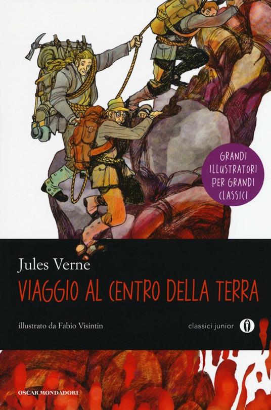 Viaggio al centro della terra - Jules Verne - copertina