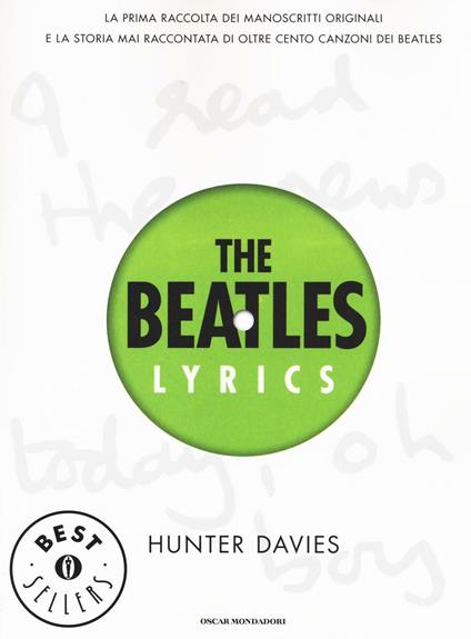 The Beatles lyrics - Hunter Davies - copertina
