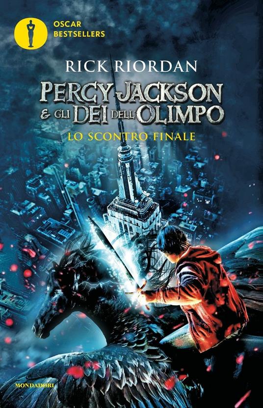 Lo scontro finale. Percy Jackson e gli dei dell'Olimpo. Vol. 5 - Rick Riordan - copertina