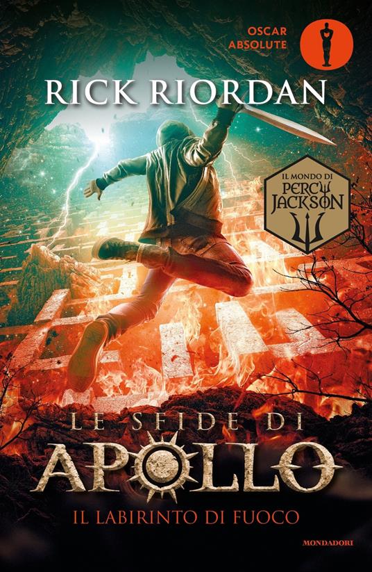 Il labirinto di fuoco. Le sfide di Apollo. Vol. 3 - Rick Riordan - copertina