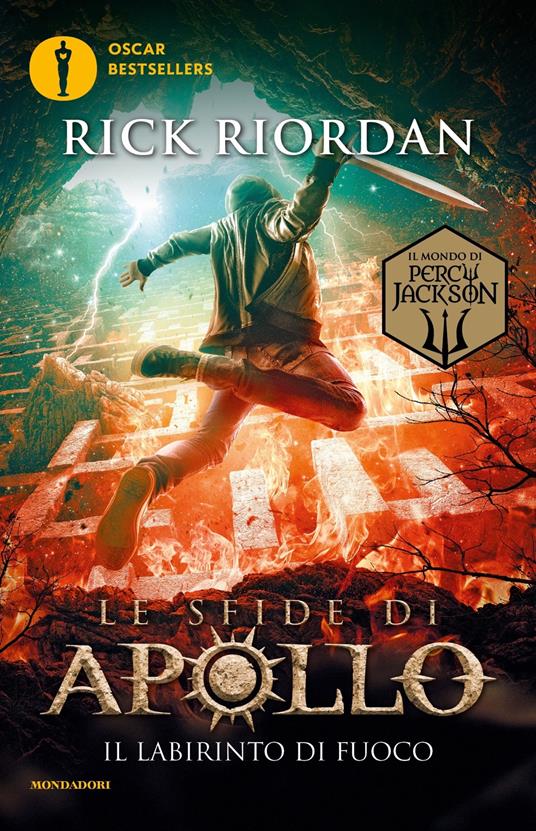 Il labirinto di fuoco. Le sfide di Apollo. Vol. 3 - Rick Riordan - copertina
