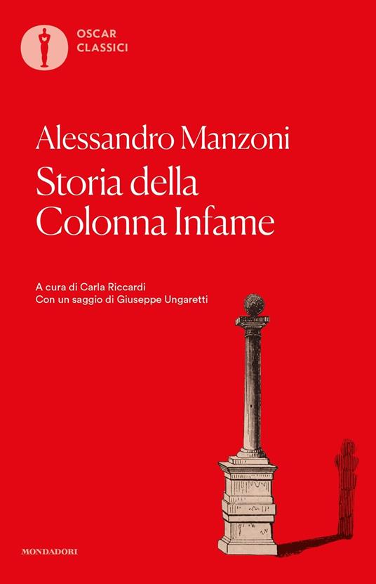 Storia della colonna infame - Alessandro Manzoni - copertina