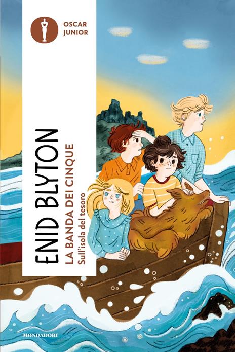 Sull'isola del tesoro. La banda dei cinque. Vol. 1 - Enid Blyton - copertina