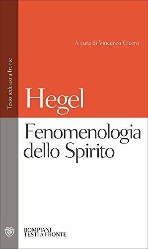 Fenomenologia dello spirito - Friedrich Hegel - copertina