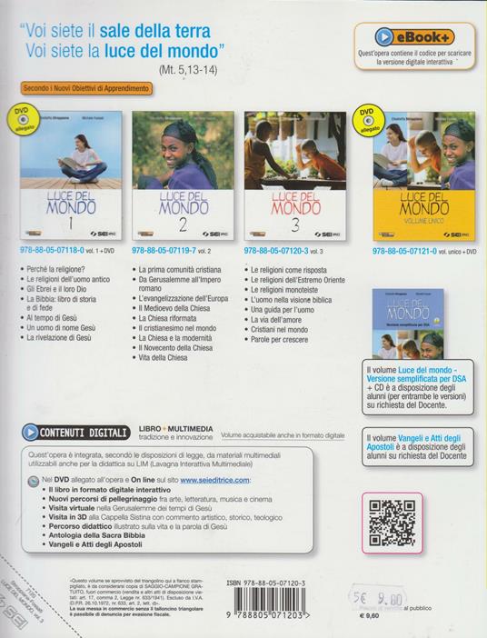 Luce del mondo. Per la Scuola media. Vol. 3 - Elisabetta Stroppiana,Michele Fossati - 2