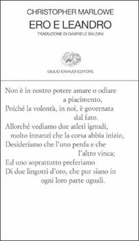 Libro Ero e Leandro Christopher Marlowe
