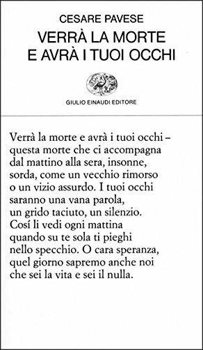 Verrà la morte e avrà i tuoi occhi - Cesare Pavese - copertina