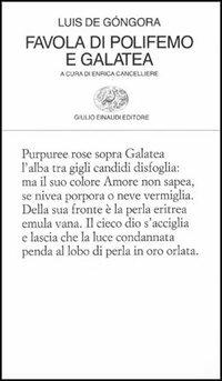 Favola di Polifemo e Galatea - Luís de Góngora - copertina