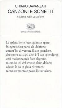 Canzoni e sonetti - Chiaro Davanzati - copertina