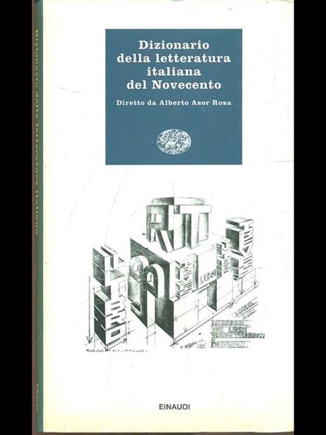 Dizionario della letteratura italiana del Novecento - copertina