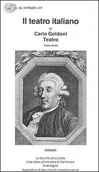Il teatro. Vol. 3 - Carlo Goldoni - copertina