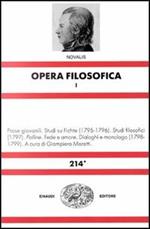 Opera filosofica. Vol. 1