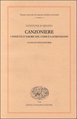 Canzoniere. I sonetti d'amore del codice laurenziano - d'Arezzo Guittone - copertina