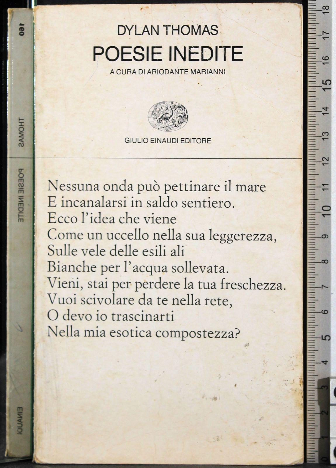 Poesie inedite. Testo inglese a fronte
