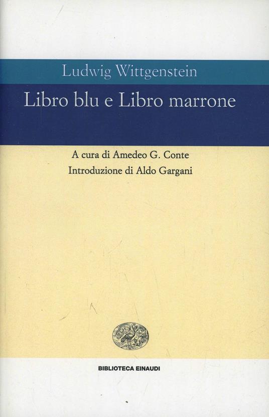 Libro blu e Libro marrone - Ludwig Wittgenstein - copertina