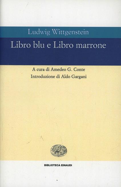 Libro blu e Libro marrone - Ludwig Wittgenstein - copertina