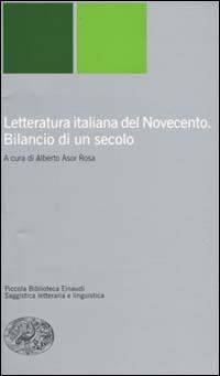 Letteratura italiana del Novecento. Bilancio di un secolo - copertina