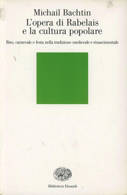 L'opera di Rabelais e la cultura popolare - Michail Bachtin - copertina
