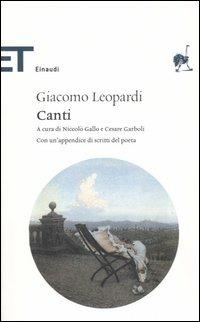 I canti - Giacomo Leopardi - copertina