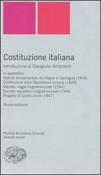 Costituzione italiana - copertina