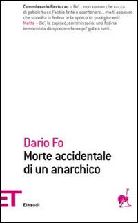 Morte accidentale di un anarchico - Dario Fo - copertina