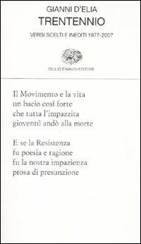 Trentennio. Versi scelti e inediti 1979-2009 - Gianni D'Elia - copertina