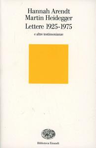Libro Lettere 1925-1975 e altre testimonianze Hannah Arendt Martin Heidegger
