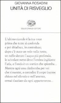 Unità di risveglio - Giovanna Rosadini - copertina
