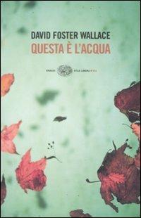 Questa è l'acqua - David Foster Wallace - copertina