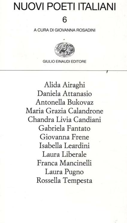 Nuovi poeti italiani. Vol. 6 - copertina