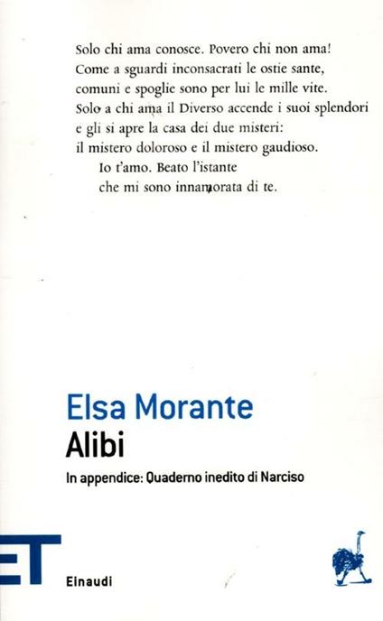 Alibi - Elsa Morante - copertina