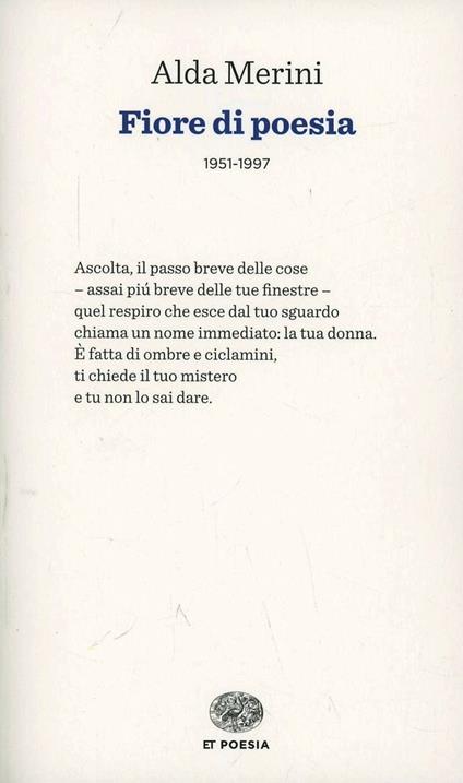 Fiore di poesia (1951-1997) - Alda Merini - copertina