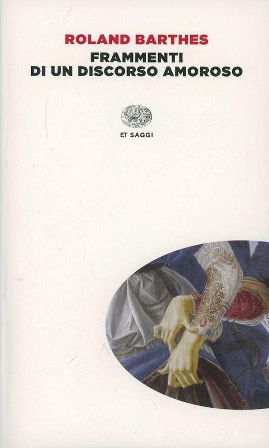 Frammenti di un discorso amoroso - Roland Barthes - copertina