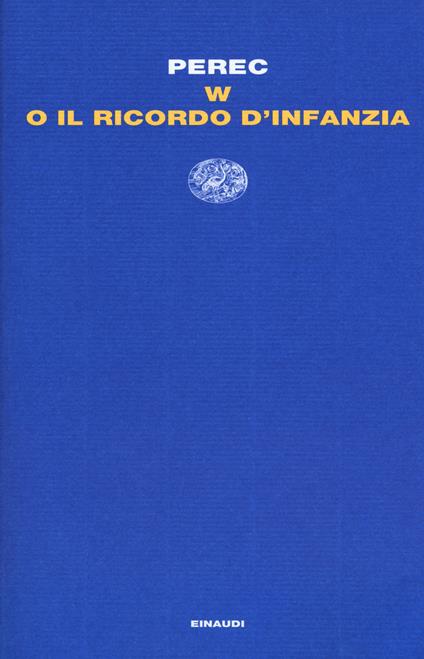 W o il ricordo d'infanzia - Georges Perec - copertina