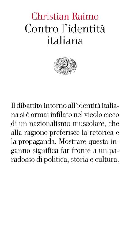 Contro l'identità italiana - Christian Raimo - copertina