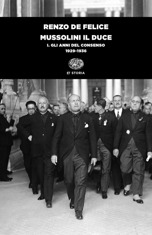 Mussolini il duce. Vol. 1: Gli anni del consenso (1929-1936) - Renzo De Felice - copertina