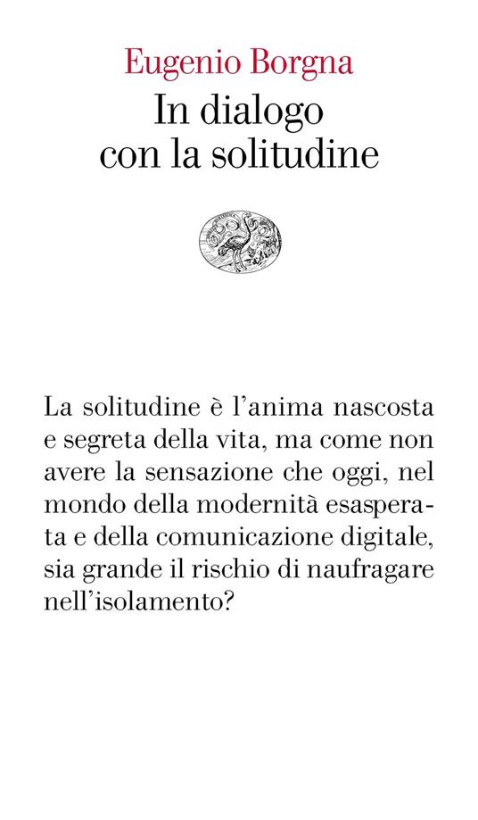 In dialogo con la solitudine - Eugenio Borgna - copertina