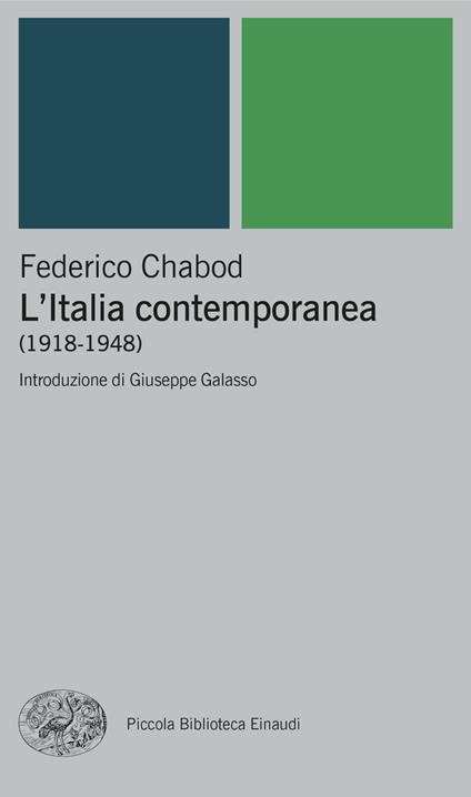 L'Italia contemporanea (1918-1948) - Federico Chabod - copertina