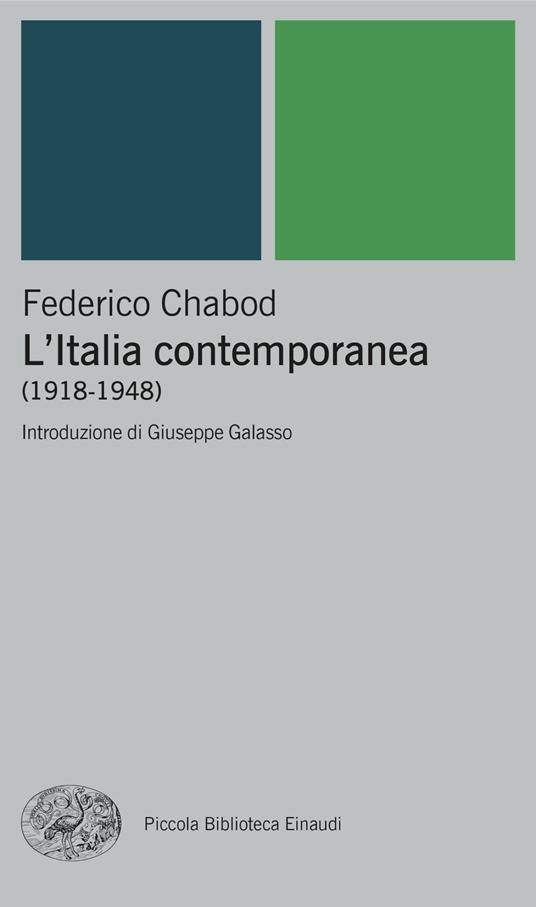 L'Italia contemporanea (1918-1948) - Federico Chabod - copertina