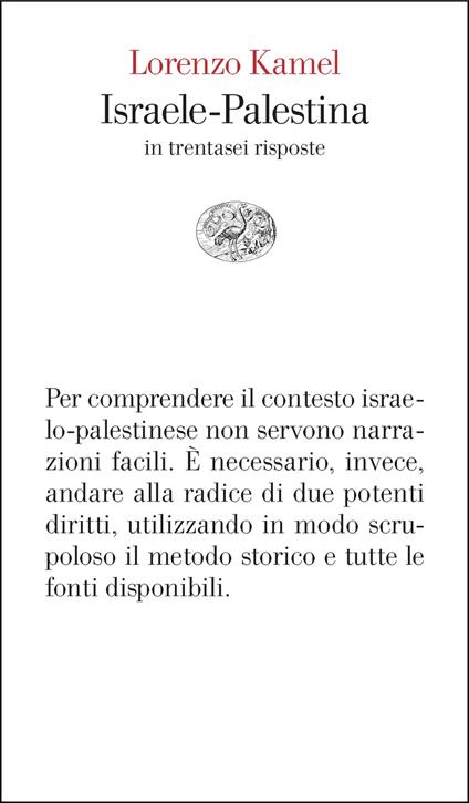 Israele-Palestina in trentasei risposte - Lorenzo Kamel - copertina