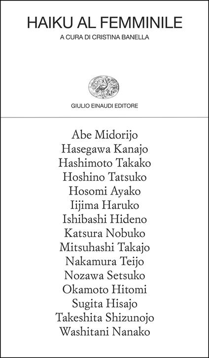 Haiku al femminile - copertina