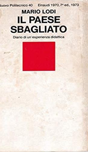Il paese sbagliato. Diario di un'esperienza didattica - Mario Lodi - copertina