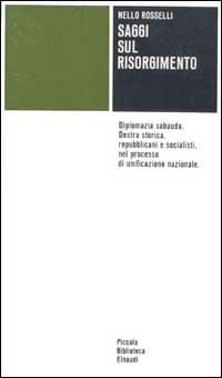Saggi sul Risorgimento - Nello Rosselli - copertina