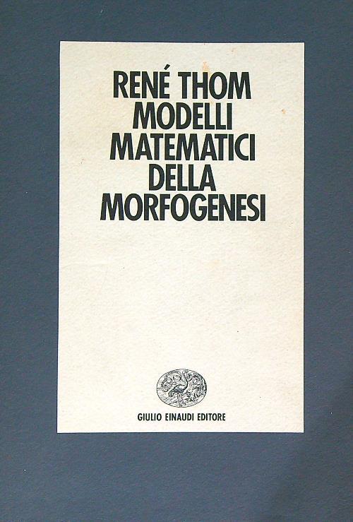 Modelli matematici della morfogenesi