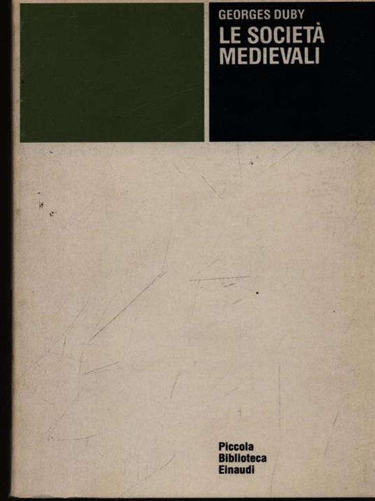 Le società medievali - Georges Duby - copertina